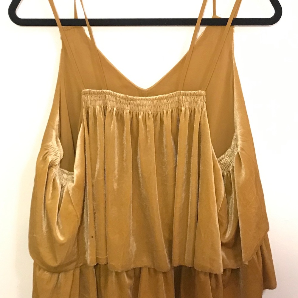 Mustard yellow 70s blouse